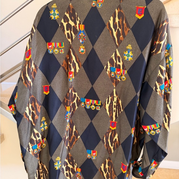 Vintage Escada 90’s Shirt with Leopard Argyle Print - Picture 11 of 14